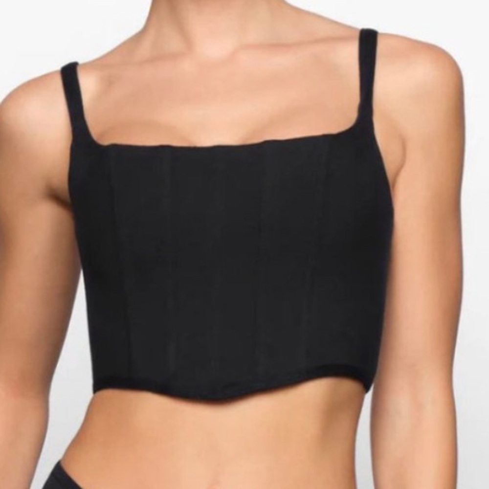 SKIMS cotton corset bustier size M